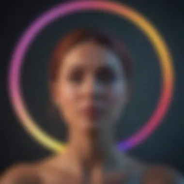 The Spectrum of Emotional Intelligence An abstract representation of emotional intelligence through vibrant colors