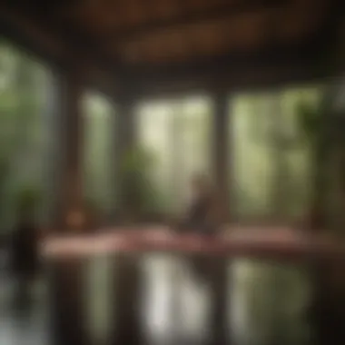 Creating the Ideal Environment for Meditation Meditation space with calming elements