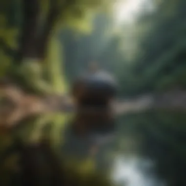 A Tranquil Scene for Inner Reflection Serene landscape inviting meditation