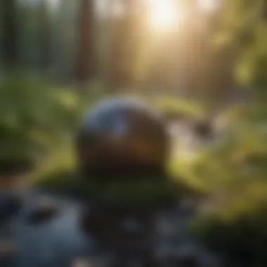 Emotional Tranquility in Nature A serene landscape representing emotional tranquility