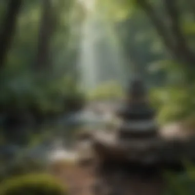 Nature's Role in Enhancing Meditation Natural landscape promoting relaxation