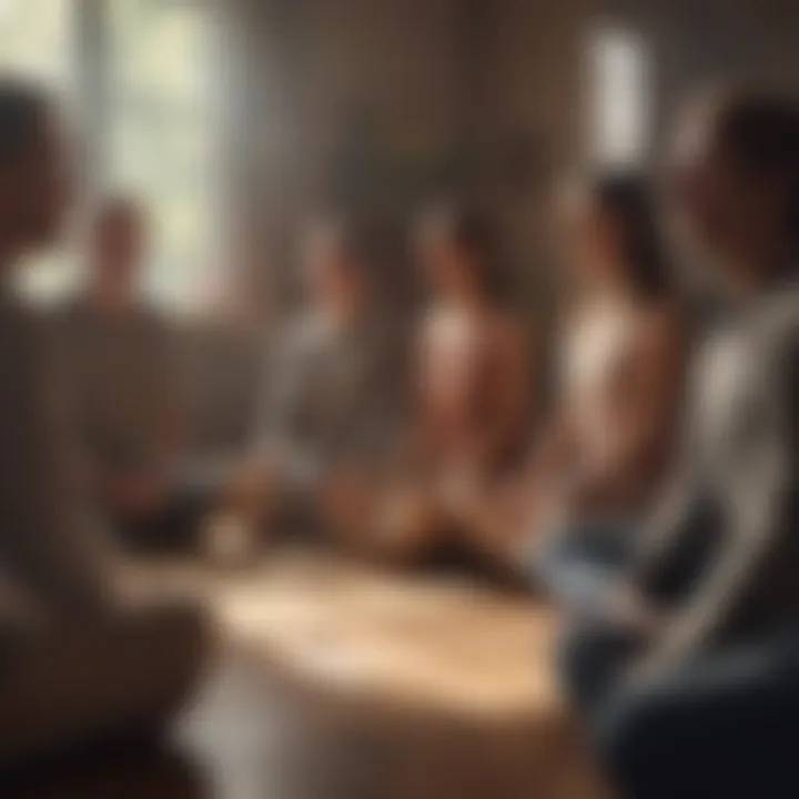 A group of individuals participating in a mindfulness workshop.