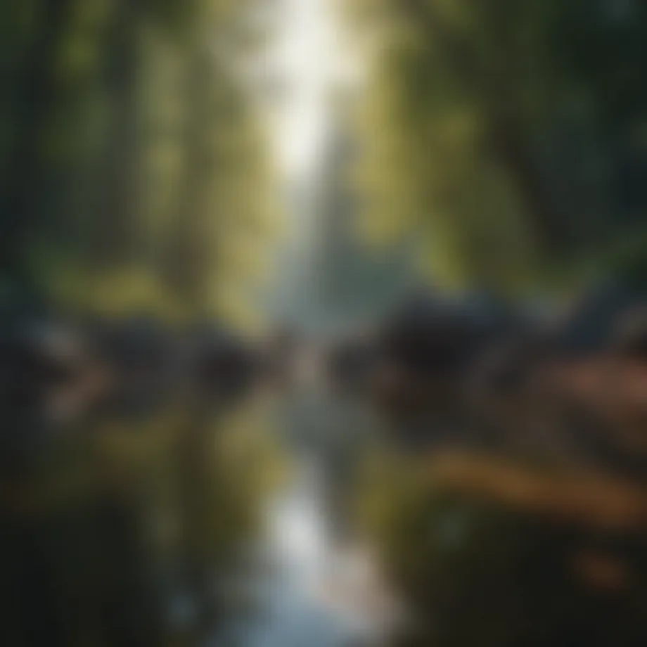 A serene landscape representing tranquility and mindfulness.