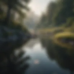 A serene landscape reflecting tranquility and mindfulness