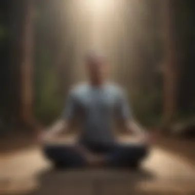 Focusing on Breath Awareness in Mindfulness Meditation Mindfulness meditation session focusing on breath awareness