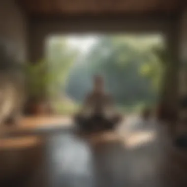 Calm environment for practicing mindfulness and meditation