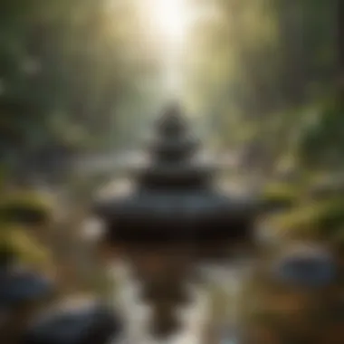 A serene landscape symbolizing tranquility and mindfulness
