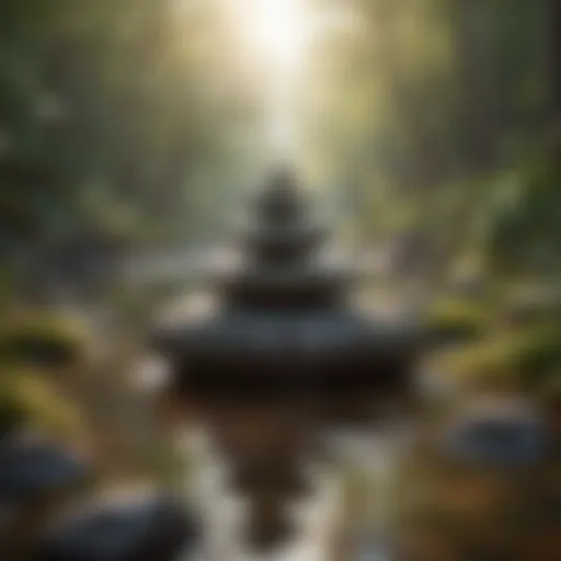 A serene landscape symbolizing tranquility and mindfulness