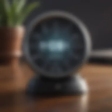 Close-up of a mindfulness timer display