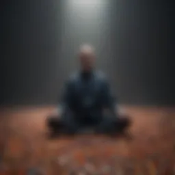 Abstract representation of anxiety illustrating the feeling of losing control