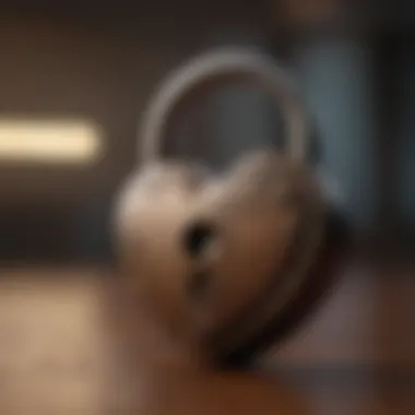 Unlocking Your Heart A heart-shaped lock representing emotional barriers
