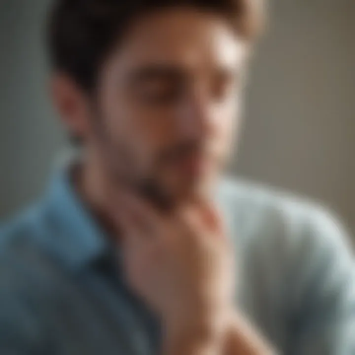 A tranquil image of a partner offering a comforting gesture, symbolizing support and empathy.