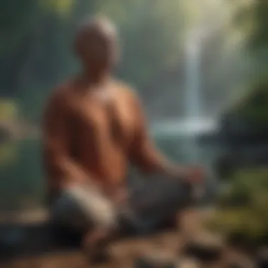 Meditation scene illustrating mindfulness practices