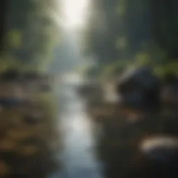 A serene landscape symbolizing emotional calmness