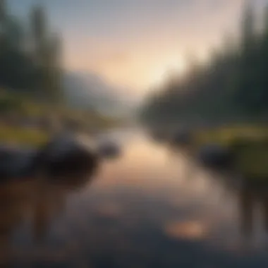 Finding Calm Amidst Chaos A serene landscape symbolizing peace and tranquility