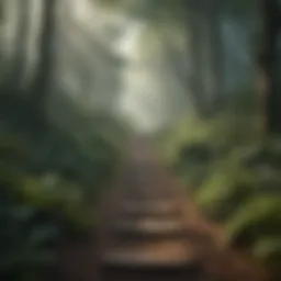 A winding path through a dense forest symbolizing life choices