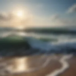 Calm ocean waves symbolizing tranquility amidst chaos
