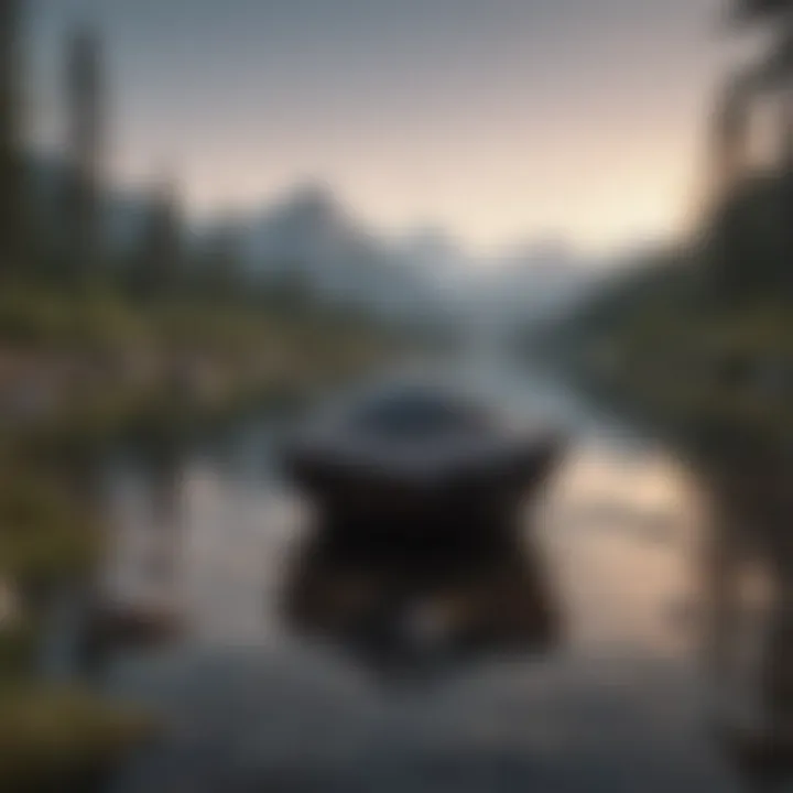 A serene landscape representing emotional tranquility