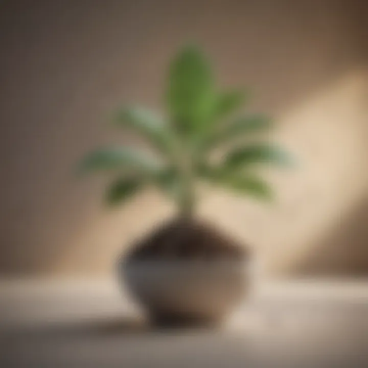 A flourishing plant representing personal growth