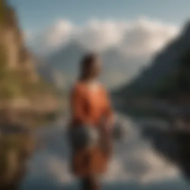 Journey Within: The Power of Self-Reflection A contemplative figure engaged in self-reflection