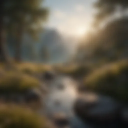 A serene landscape symbolizing emotional peace