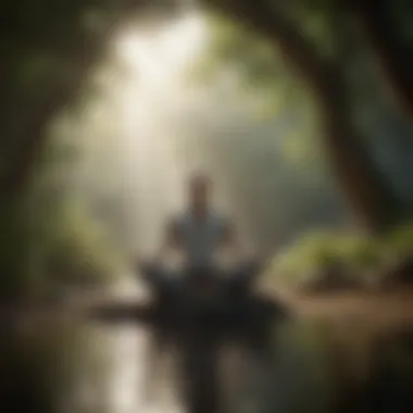 Embracing Mindfulness for Clarity An individual meditating in a peaceful setting to signify mindfulness