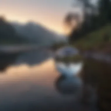 Clarity in Reflection A serene landscape symbolizing clarity and reflection