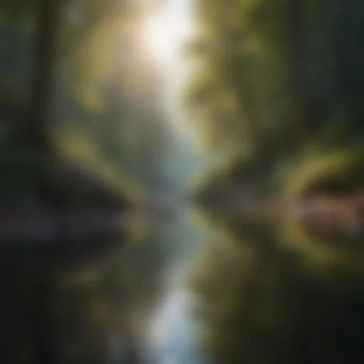 A serene landscape reflecting tranquility and introspection.