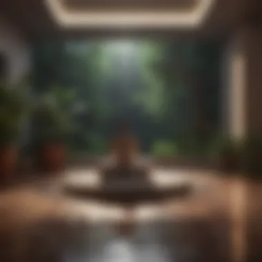 Space for Mindfulness and Meditation A tranquil meditation space promoting mindfulness and emotional healing