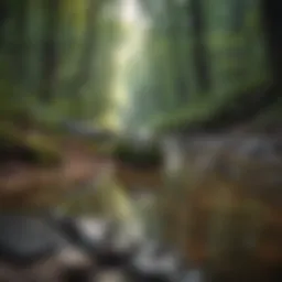 Mindful reflection in nature