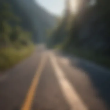 Journey of Forgiveness A winding road illustrating the journey of personal growth