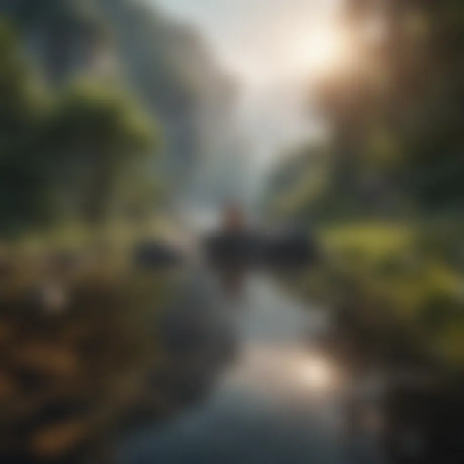 A serene landscape symbolizing inner peace and self-acceptance