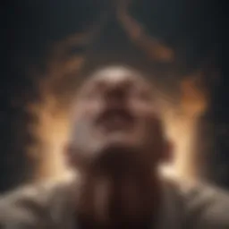 Symbolic representation of releasing emotional burdens