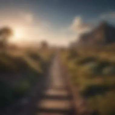 The Pathway to Self-Discovery A pathway leading forward, symbolizing the journey to self-discovery