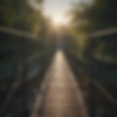 Bridging the Gap to Self-Belief A metaphorical bridge connecting to confidence