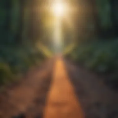 Journey Towards Self-Assurance A vibrant pathway symbolizing personal growth