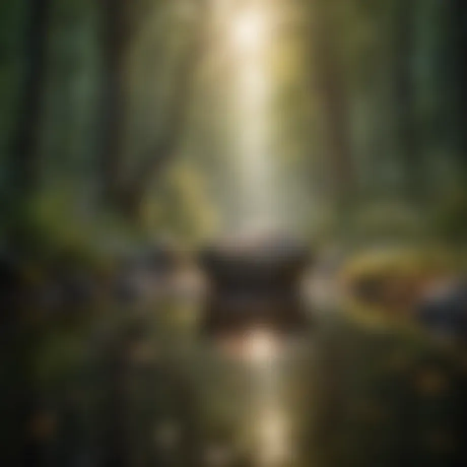 A serene landscape with uplifting colors