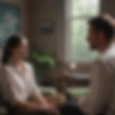 The Role of Professional Support Therapist and client engaged in conversation