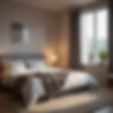 Soft lighting ambiance in a bedroom