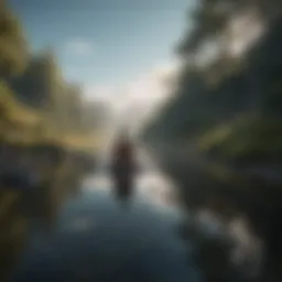 A serene landscape reflecting inner peace and self-discovery