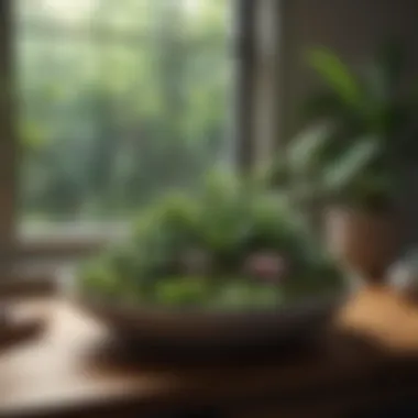 Creating a Tranquil Environment for Self-Care A serene space adorned with plants and calming colors, reflecting tranquility