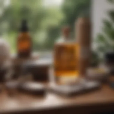 Essentials for Enhancing Personal Care Practices An inviting selection of wellness tools, such as journals and aromatherapy products