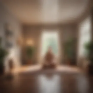Creating a Sanctuary for Self-Exploration A quiet room with soft lighting representing a safe space for inner thoughts