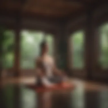 Meditation for Self-Discovery A tranquil meditation space filled with soft lighting
