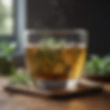 Herbal Infusions for Relaxation An arrangement of calming herbal teas