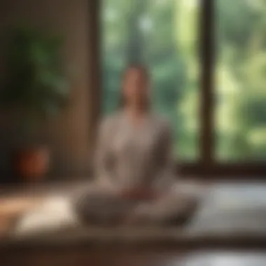 Mindfulness Through Meditation Mindful meditation in a peaceful setting