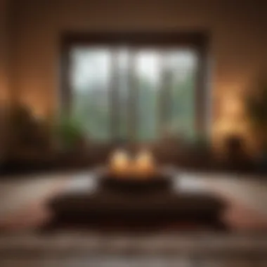Creating Your Meditation Sanctuary A quiet space with cushions and candles for meditation practice