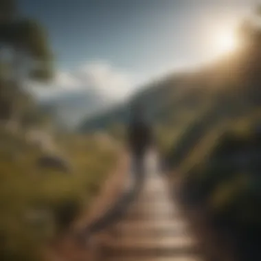 The Journey of Personal Development A journey symbolizing personal development