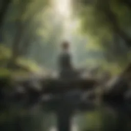 A serene landscape promoting relaxation