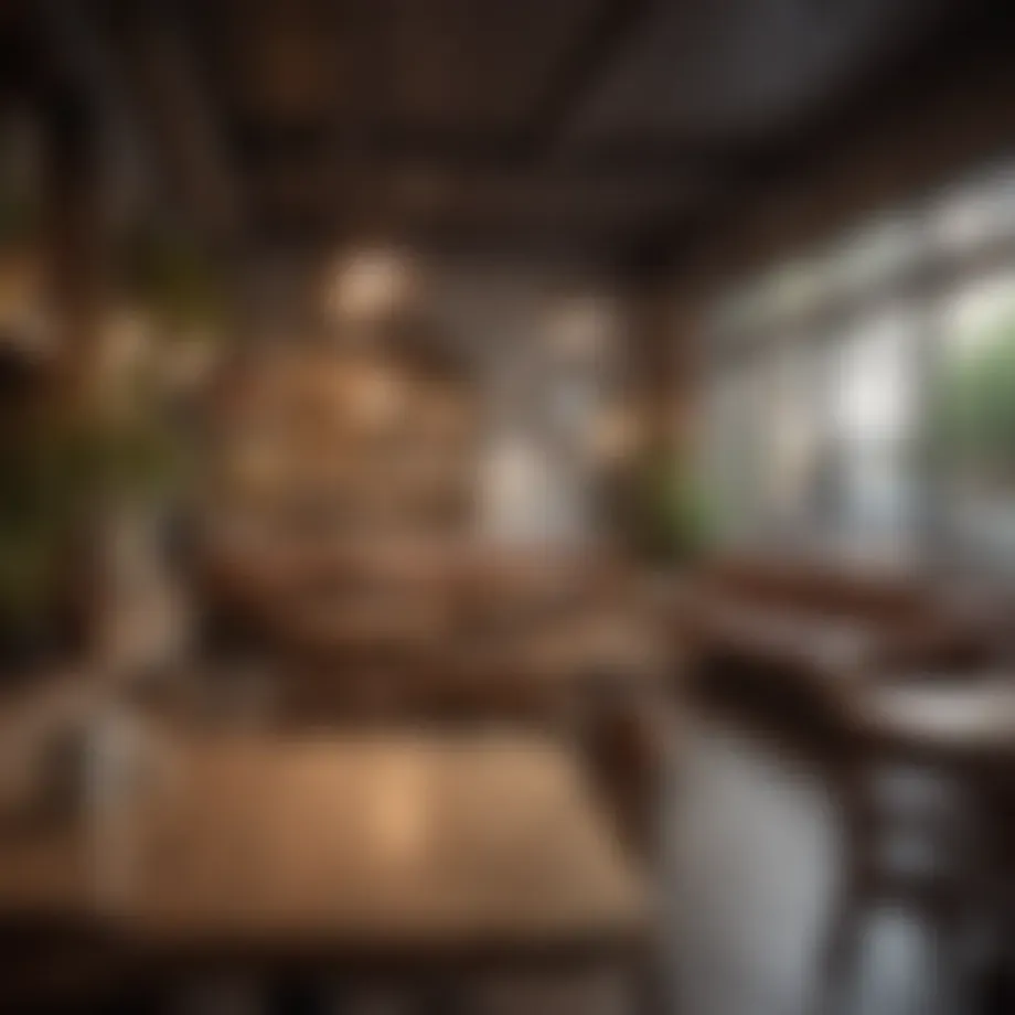 A serene café setting that encourages conversation